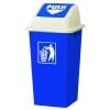 سطل زباله با درب بادبزنی (دمپری) 120 لیتری -کد 4006