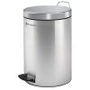 سطل زباله تمام استیل 5 لیتری Brasiana مدل BPB-141 - کد 614