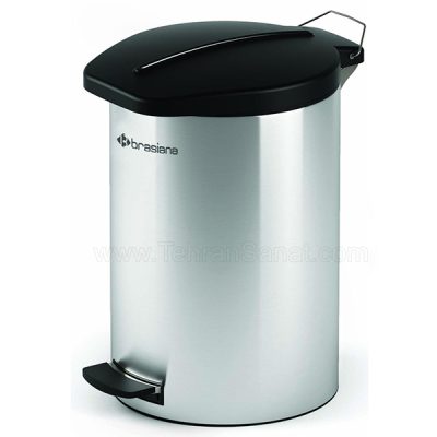 سطل زباله استیل آشپزخانه 12 لیتری Brasiana مدل BPB-191 - کد 607