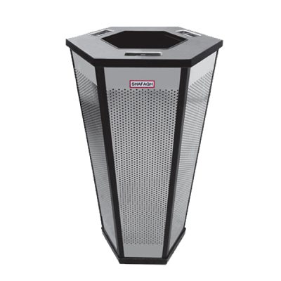 سطل آشغال استیل شش گوش مدل SP6 - کد 619