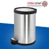 سطل آشغال آشپزخانه استیل آرام بند 12 لیتری - کد 612