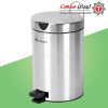 سطل زباله استیل 3 لیتری براسیانا با درب آرام بند - کد 612