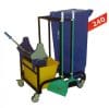 ترالی نظافت (تی شوی تک مخزن، سطل زباله)240